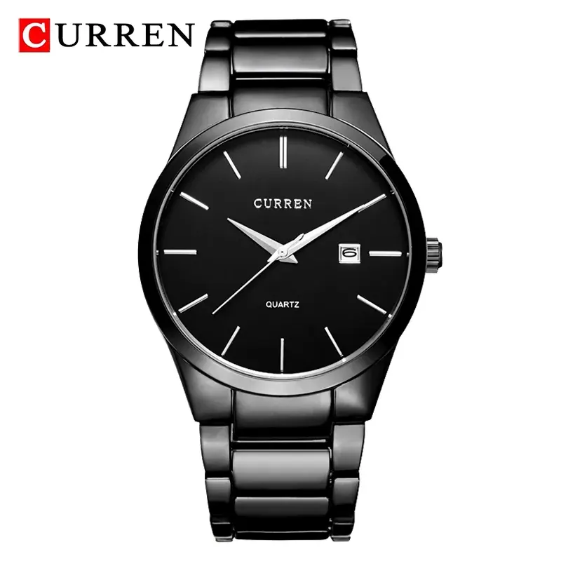 Curren Luxury Fashion Black Dial Men’s Watch | 8106